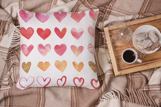 Gift Pack for Her Love Slippers and Pillow Case Pack Home Decor Graphic Pillow Cases Cushion Cover - supplyity