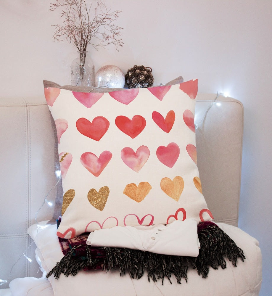 Chochili Home Love Heart Decor Graphic Pillow Cases Cushion Cover 18X18 - supplyity