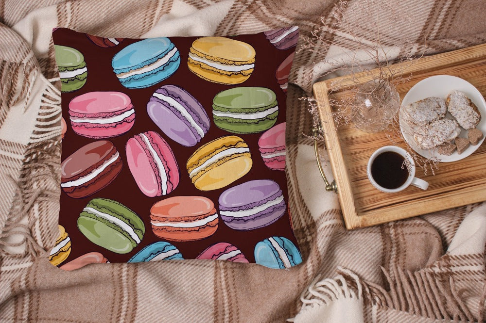 Chochili Home Macarons Decor Graphic Pillow Cases Cushion Cover 18X18 - supplyity