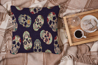Chochili Home Big Skull Decor Graphic Pillow Cases Cushion Cover 18X18 - supplyity