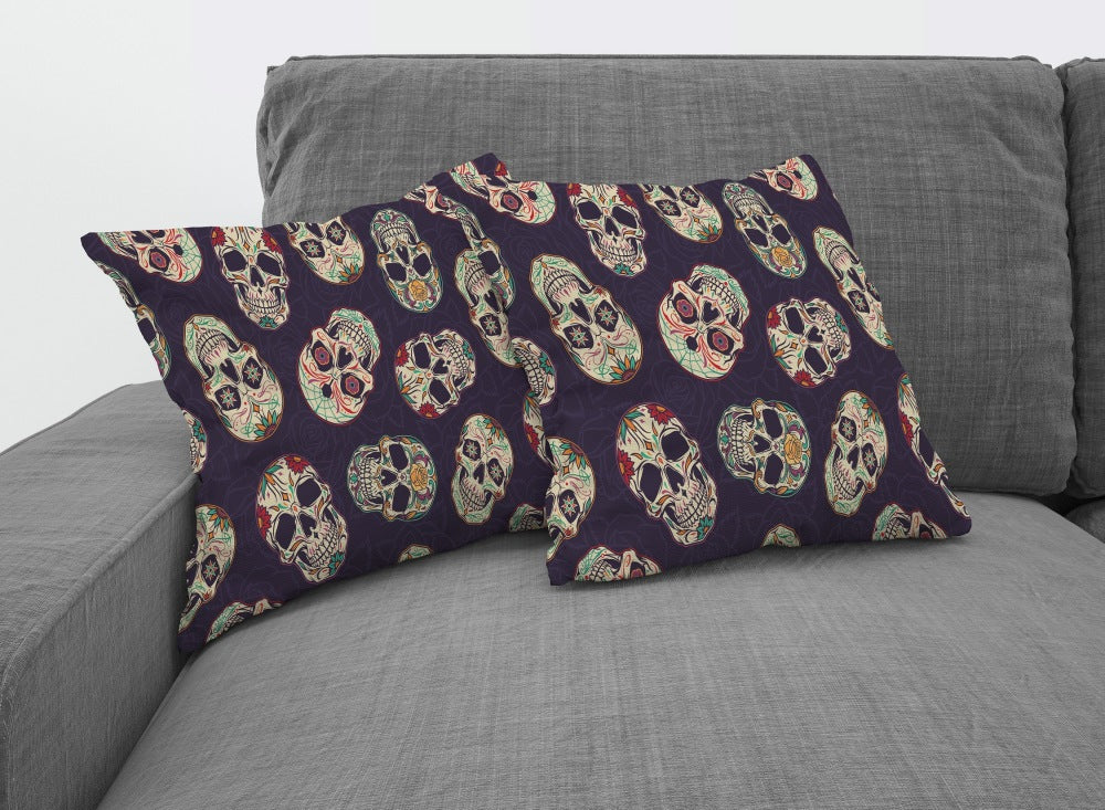 Chochili Home Big Skull Decor Graphic Pillow Cases Cushion Cover 18X18 - supplyity