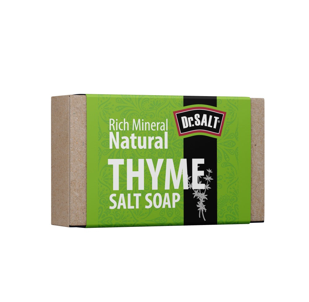 Dr Salt Rich Mineral Natural Thyme Salt Soap (2 Bars) Facial Rashes, Skin Problems, Varicose Vein Problems - supplyity